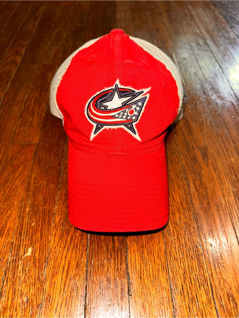 Adults Columbus Blue Jackets NHL Red Adjustable Baseball Hat